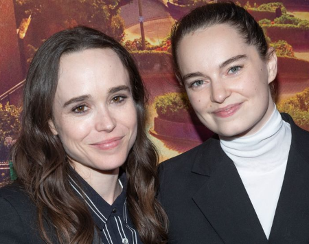 Elliot Page with her Ex-wife Emma Portner.